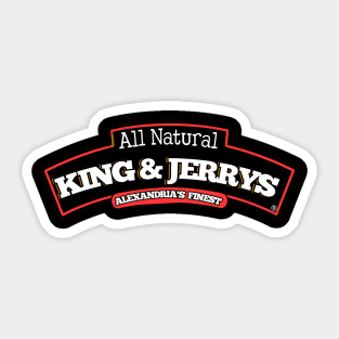 KING & JERRY'S Sticker